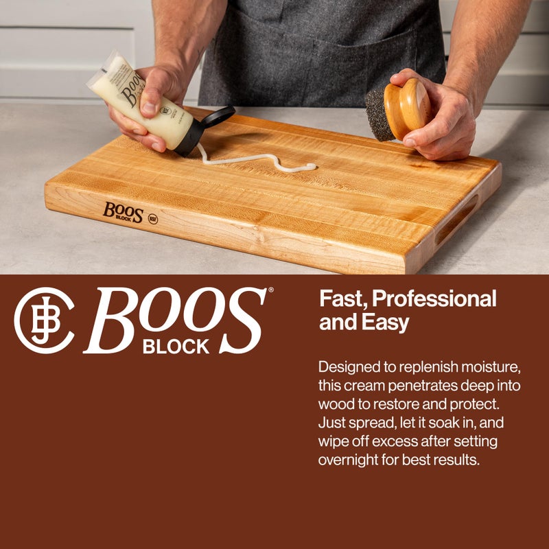 John Boos 3-Pack All-Natural Board Cream for Butcher Blocks and Cutting Boards, 5 oz - Wood Conditioner & Sealer for Maintenance and Protection, Safe Formula with Beeswax & Mineral Oil - Image 5