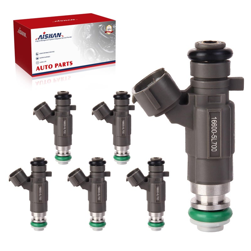 AISHAN 6PCS Fuel Injectors 4 Holes Compatible with Infiniti I30 FX35 G35 QX4 for Nissan Maxima 350Z Pathfinder V6 30L 35L 20002004 Replace FBJC100 166005L700 84212240