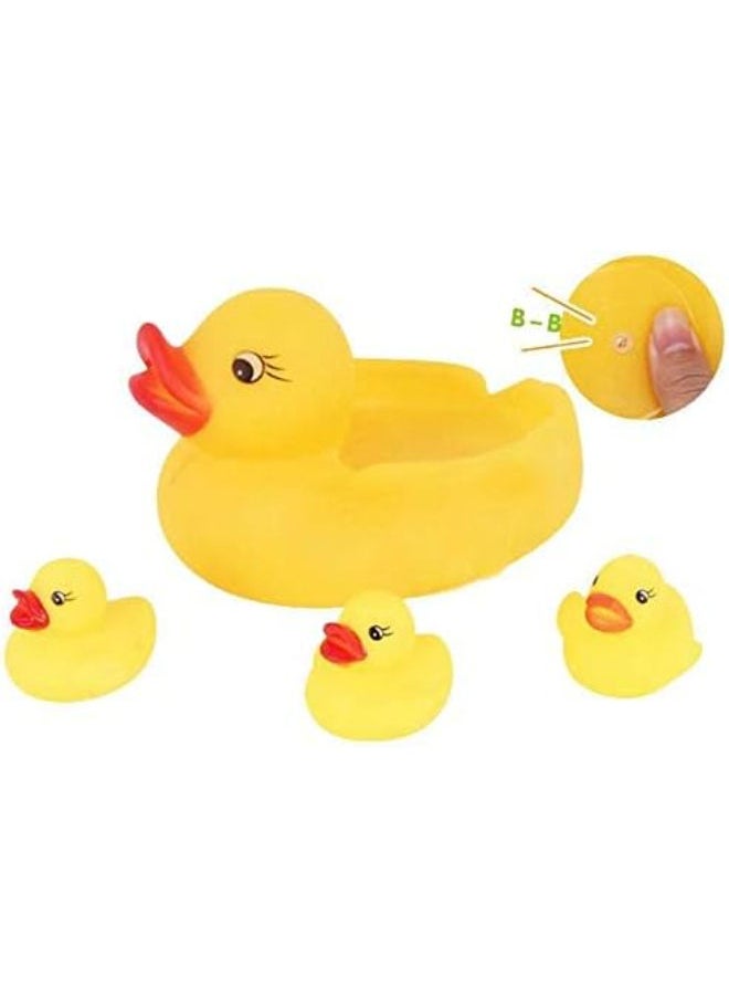 Generic - 4pcs Baby Sounding Rubber Duck Toy Lovely Yellow Ducks Children Bath Toys - Image 1