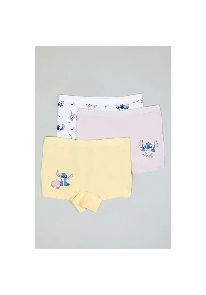 R&b 3 Pack Stitch Print Boyshorts