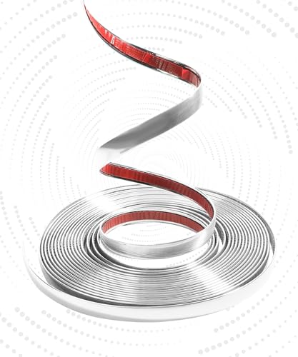 UBOG 25FT Chrome Trim,Chrome Trim Molding,Car Accessories Chromes Strips for Cars,Body Side Molding Trim,Chromes Trim Tape,1/2" Automotive Trim Molding for Used on Car Bumpers,Sides,Door,Roofs - Image 3
