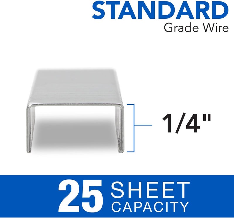 Swingline Staples, Standard, 1/4 inches Length, 210/Strip, 5000/Box, 1 Box (35108) - Image 2