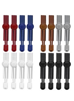8 Pcs Elastic No-Tie Shoelaces, Adjustable Locking Shoelaces for Kids and Adults, One Size Fits All Sneakers
