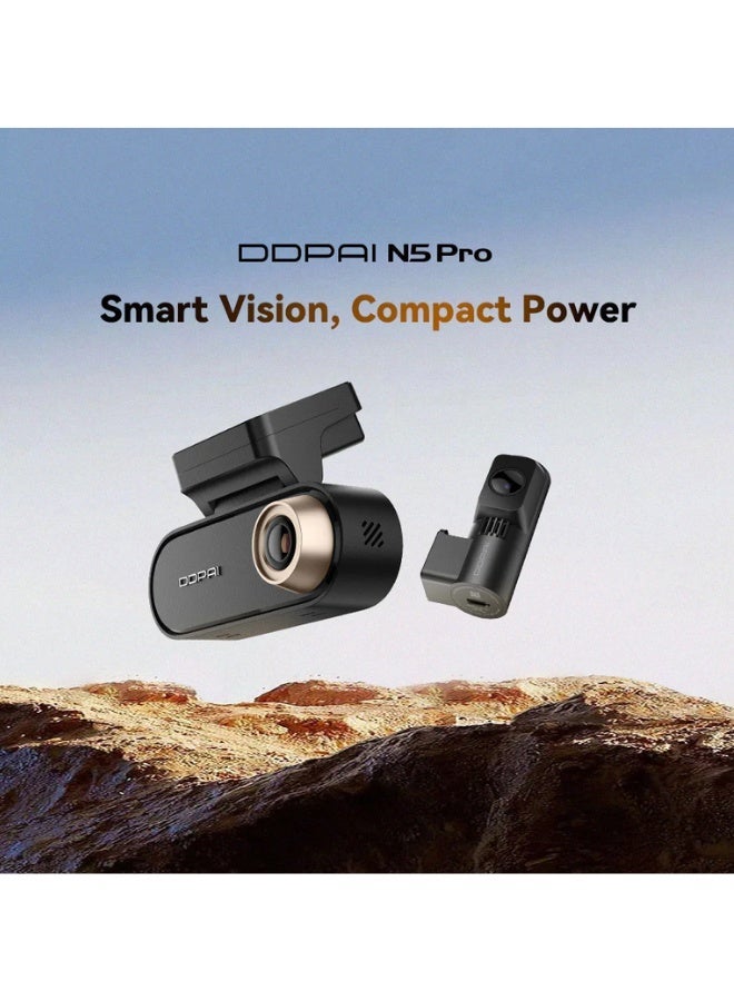 دي دي باي DDPAI N5 Pro داش كام امامية بدقة 4K و خلفية بدقة 2K مع ذاكرة 64GB - Image 2