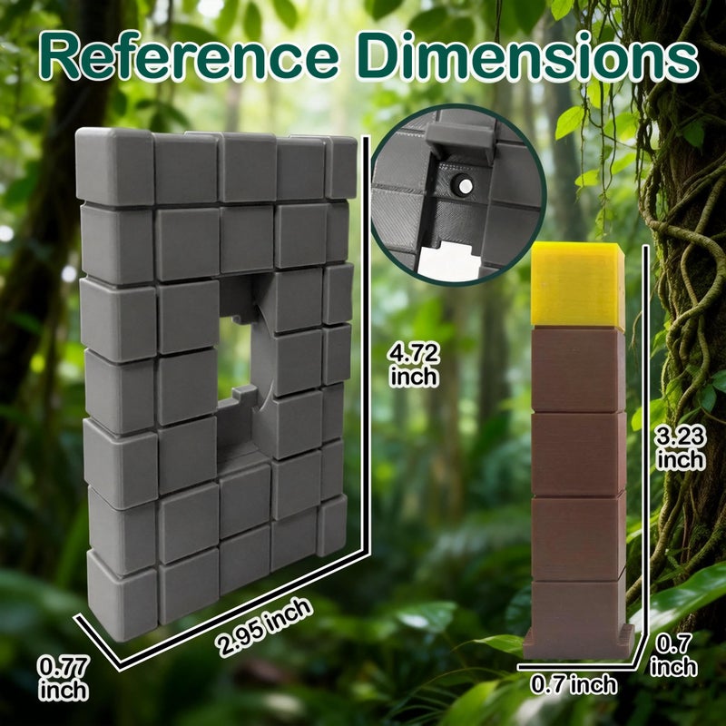 EumbHoa Game Room Light Switch Cover, 1 Toggles Blocks Light Switch Cover, My World Room Decor, 1 Gangs Standard Size for Fans Kids Bedroom Decoration, Yellow stick level - Image 5