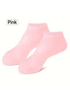 Revitalizing Silicone Gel Moisturizing Socks with Aloe Vera – Ultimate Pedicure Solution for Dry, Cracked Feet, Heel Repair, and Softening Rough, Dead Skin