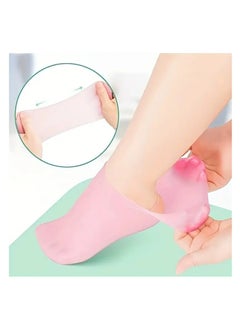 LANGMANNI Revitalizing Silicone Gel Moisturizing Socks with Aloe Vera – Ultimate Pedicure Solution for Dry, Cracked Feet, Heel Repair, and Softening Rough, Dead Skin  - Image 3