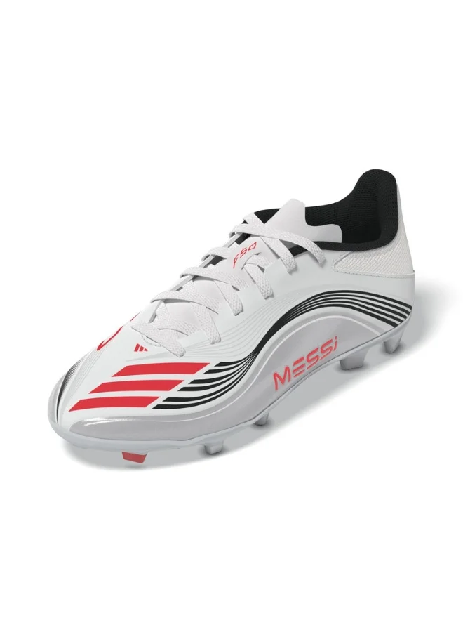 Adidas F50 Messi League Fg/Mg J U White Football/Soccer Shoes For Kids