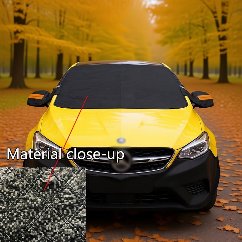 New 12 Magnets Car Windshield Cover Sun Snow Frost Protector Practical Slim Design Magnetic Adhesion - Image 4