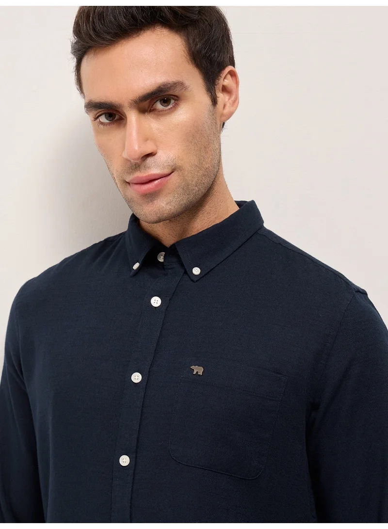 The Bear House  Men’s Long Sleeve Shirt – Classic, Comfortable and Stylish Essential for Work, Travel or Casual Outings for Men | Best Price UAE