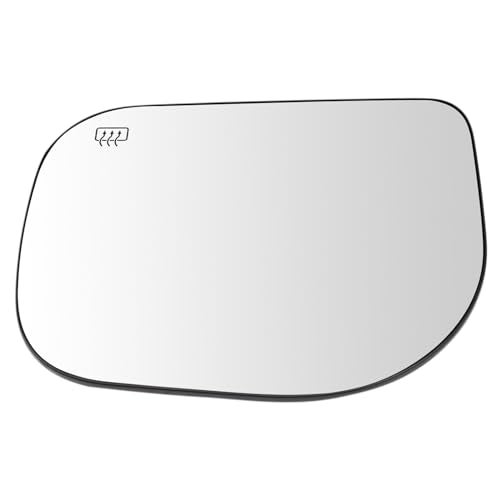 TRQ Driver Side Mirror Glass Heated Snap On Compatible with 2004-2010 Nissan Titan 2005-2009 Nissan Armada 2004 Nissan Pathfinder Armada 2004-2005 Infiniti QX56 NI1324112 - Image 1
