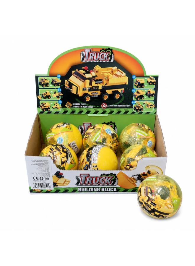 Truck Building Blocks Surprise Capsule – Collect 6 Models - Image 1