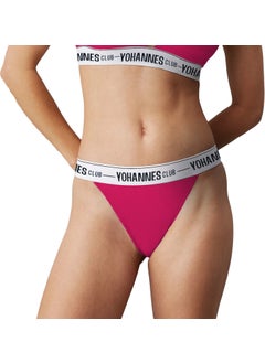 Yohannes Club Yohannesclub, Women, Elastic Band Thong Panties, 2-Pack, Powder, Pink  - Image 5