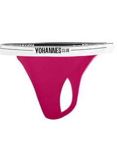 Yohannes Club Yohannesclub, Women, Elastic Band Thong Panties, 2-Pack, Powder, Pink  - Image 4