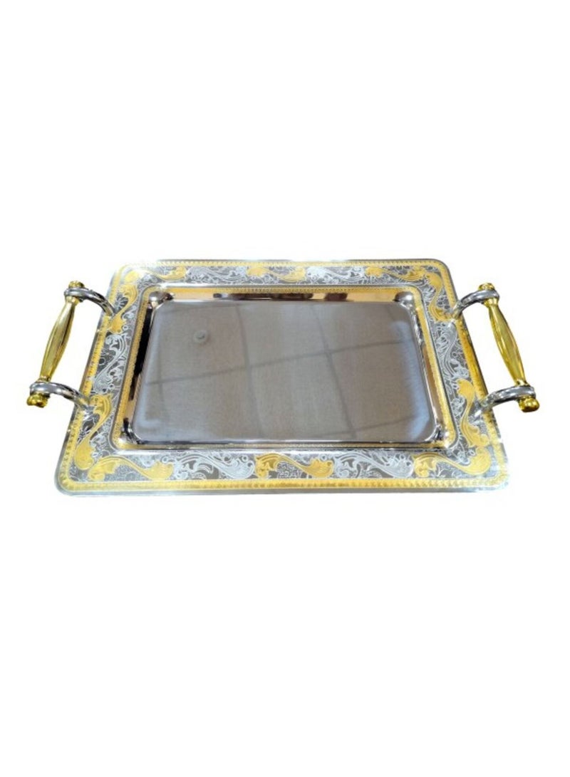 جاز طقم صوانى استانلس ذهبى