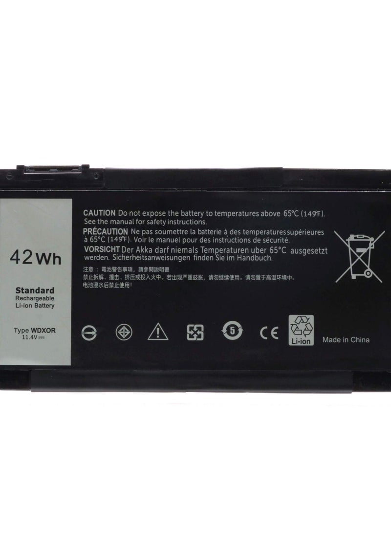 Othes بطارية كمبيوتر محمول WDX0R متوافقة مع أجهزة Dell Inspiron 13 7368 14-7460 15 7560 17 5765 5767 5770  - Image 1