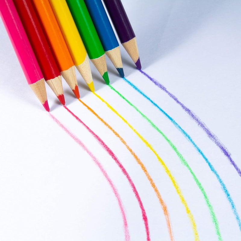 CrazArt Colored Pencils Bulk Pack, 10 Boxes of 24 ct Pre-Sharpened Pencils, Non-Toxic, Classroom School Art Supplies - Image 4