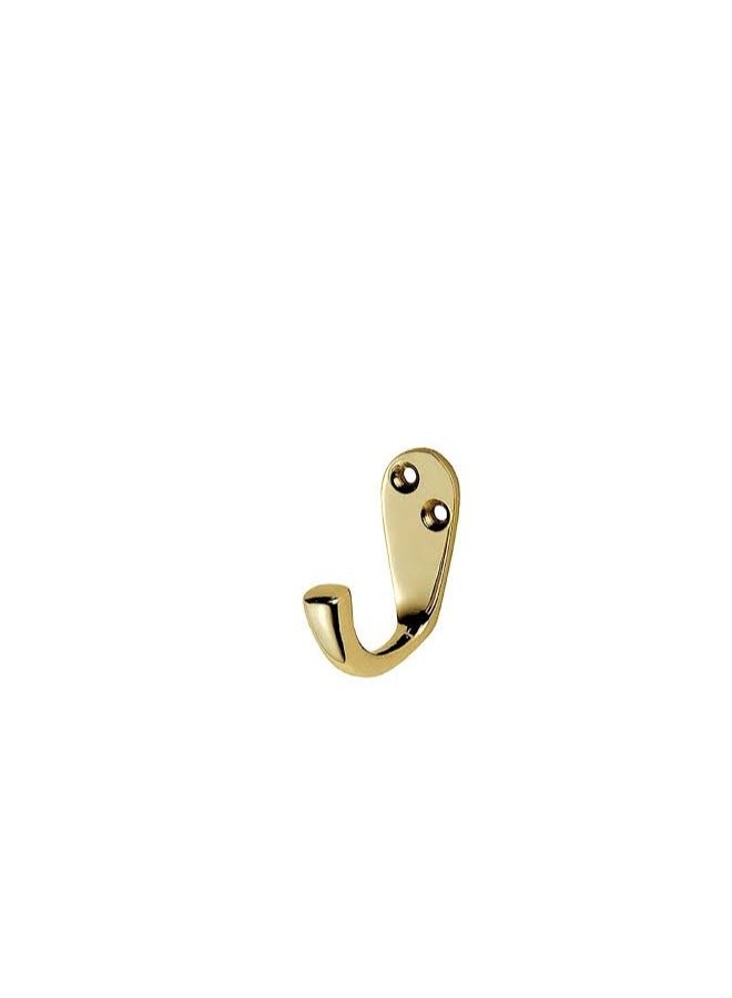 KNP KNP Gold Plated Single Coat Hook is a stylish and durable solution for organizing coats hats bags and more in homes offices or commercial spaces. 