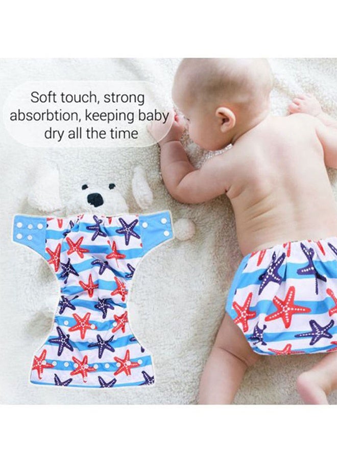 PureBorn 6pcs Soft Cloth Diaper Pants for Infants, Stretchy Adjustable Fit  Washable - Image 3