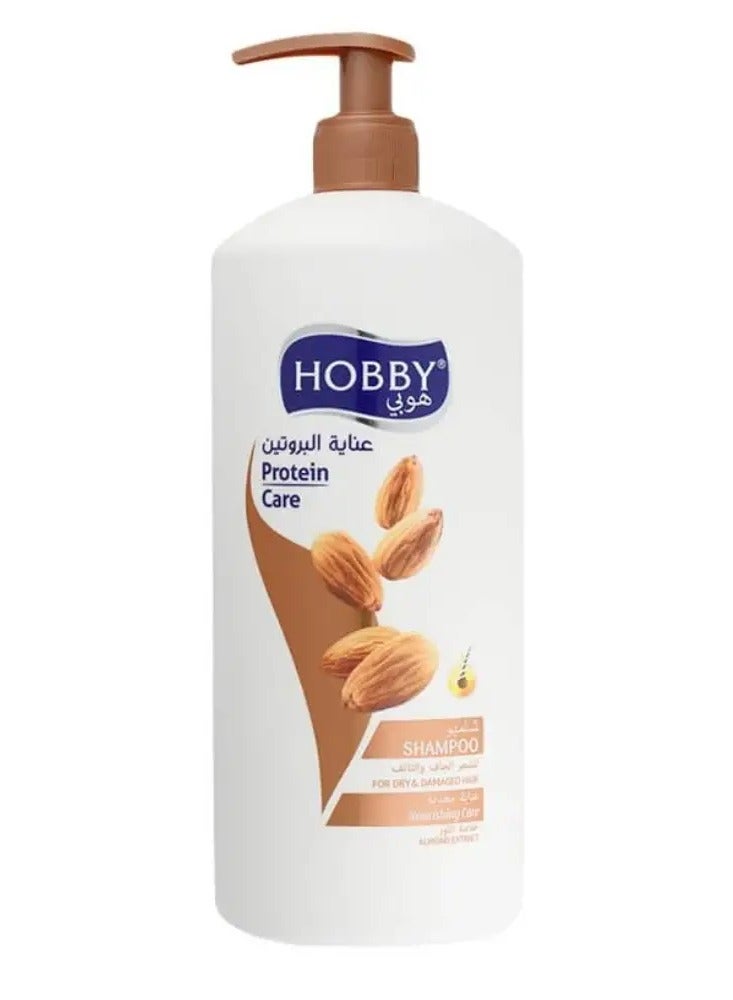 هوبي شامبو عناية بالبروتين بخلاصة اللوز - 1000 مل