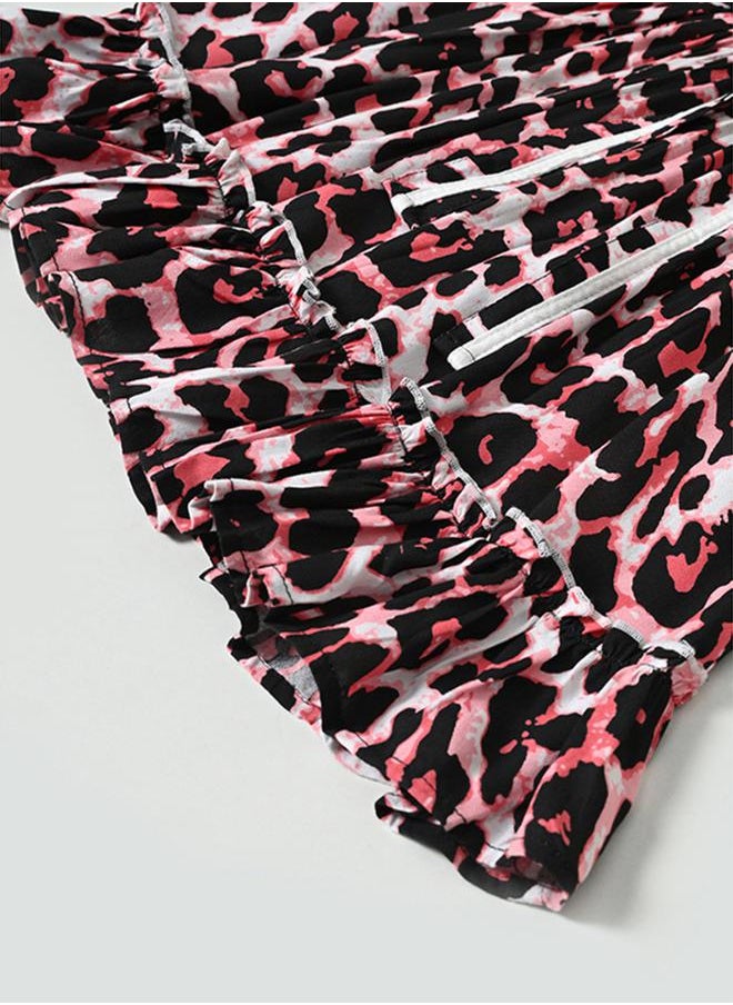 BELLA MODA - All-Over Leopard Print Tiered Dress by Styli - Image 1