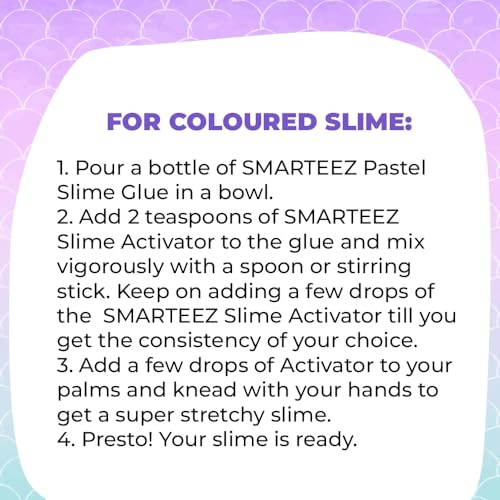 SMARTEEZ Mermaid Slime Therapy JAR | Mermaid KIT | DIY-Slime Making KIT | 25+ BATCHES | Glow-in-Dark, Metallic, Cloud Slime | Non Toxic | Safe | Kid Friendly | Jelly Putty Toys - Image 5