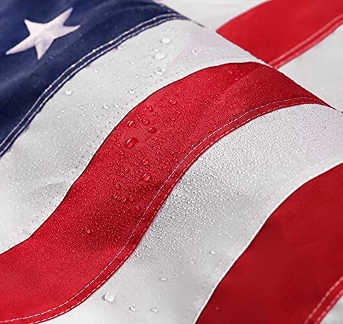 DANF FLAG American Flag 4x6 ft: Long Lasting US Flag, Heavy Duty Nylon, Embroidered Stars, Sewn Stripes, Brass Grommets, UV Protection Perfect for Outdoors! USA Flag - Image 2