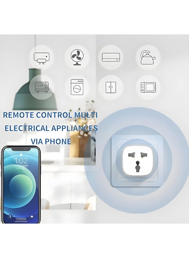 لدنيو قابس كهرباء ذكي واي فاي LDNIO SCW1050 2500 وات – Smart Plug تحكم عن بعد بالموبايل، Timer مؤقت تشغيل، فيشة ذكية لتوفير الكهرباء، حماية من الحمل الزائد والحرارة - Image 4