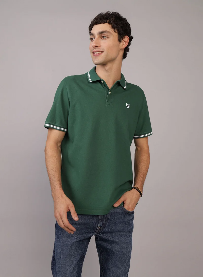 امريكان ايجل Logo Pique Polo Shirt