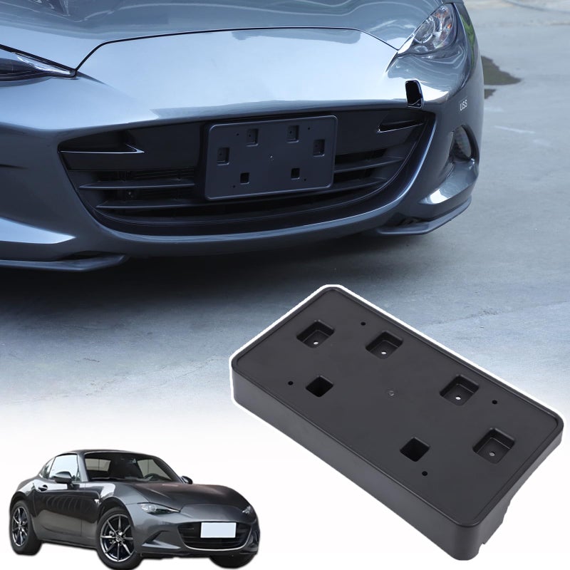 License Plate Frame Bracket Compatible with Mazda Miata MX5 ND 20162025ABS Tag Frame Holder Front Bumper License Plate Holder Mount Adapter Relocation Kit Accessories 1PCS