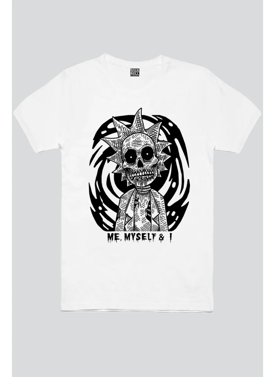 Rock&Roll Zombie Rik White Short Sleeve Men's T-Shirt