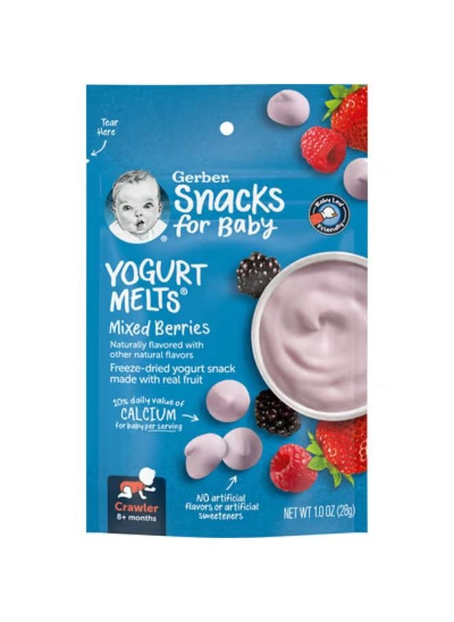 Snacks for Baby, Yogurt Melts, 8+ Months, Mixed Berries, 1 oz (28 g) - pzsku/Z2B7CA47315CC8A17B10DZ/45/_/1707372321/9966699f-0aea-4a3c-b174-878bdcef4ff4