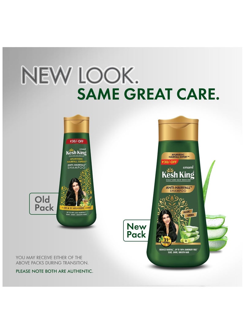Kesh King Anti-Hairfall Shampoo With the goodness of Aloe Vera, Bhringraja and Amla,  340 ml - Image 2