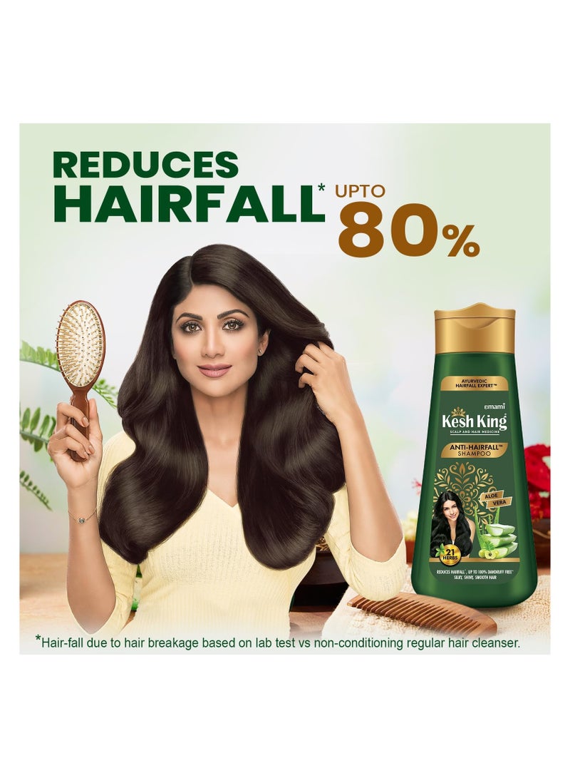 Kesh King Anti-Hairfall Shampoo With the goodness of Aloe Vera, Bhringraja and Amla,  340 ml - Image 4