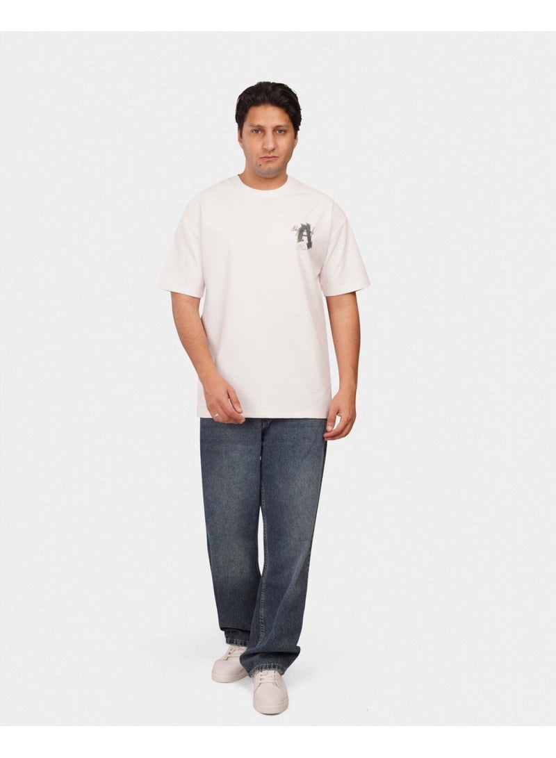 TORINESE "Ivory Essence" Graphic Oversize - Image 1