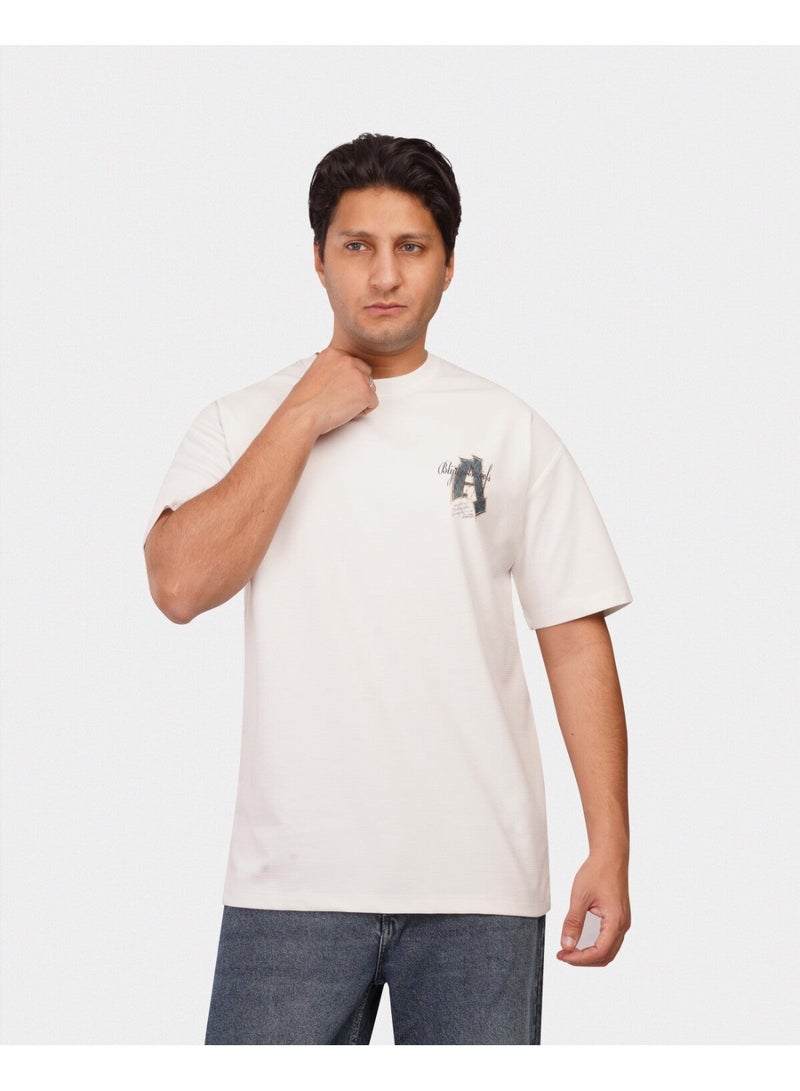 TORINESE "Ivory Essence" Graphic Oversize - Image 2