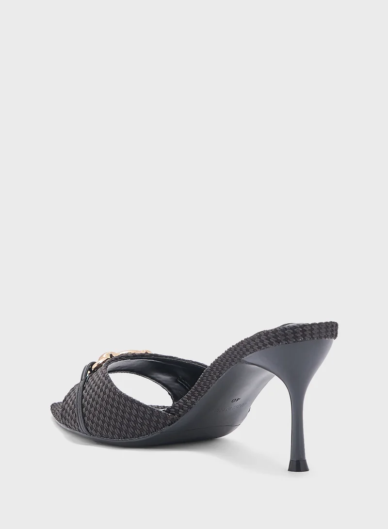 ايلا Metal Trim Detail Mule Sandal