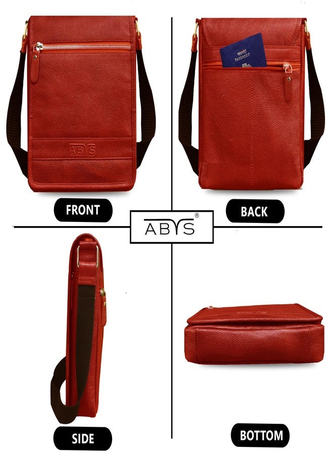 ABYS Genuine Leather Sling | Crossbody | Messenger Travel Bag for Men and Women - Image 4