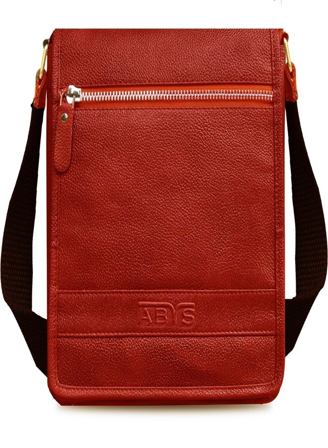 ABYS Genuine Leather Sling | Crossbody | Messenger Travel Bag for Men and Women - Image 1