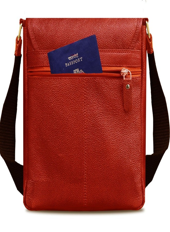 ABYS Genuine Leather Sling | Crossbody | Messenger Travel Bag for Men and Women - Image 2
