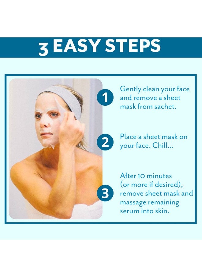 Patchology Patchology Hydrate FlashMasque Facial Sheet Mask with Hyaluronic Acid - Face Mask Skincare Sheet for Men & Women to Moisturize & Hydrate Skin in 5 Minutes - Facial Sheet Moisturizer (2 Count)  - Image 4