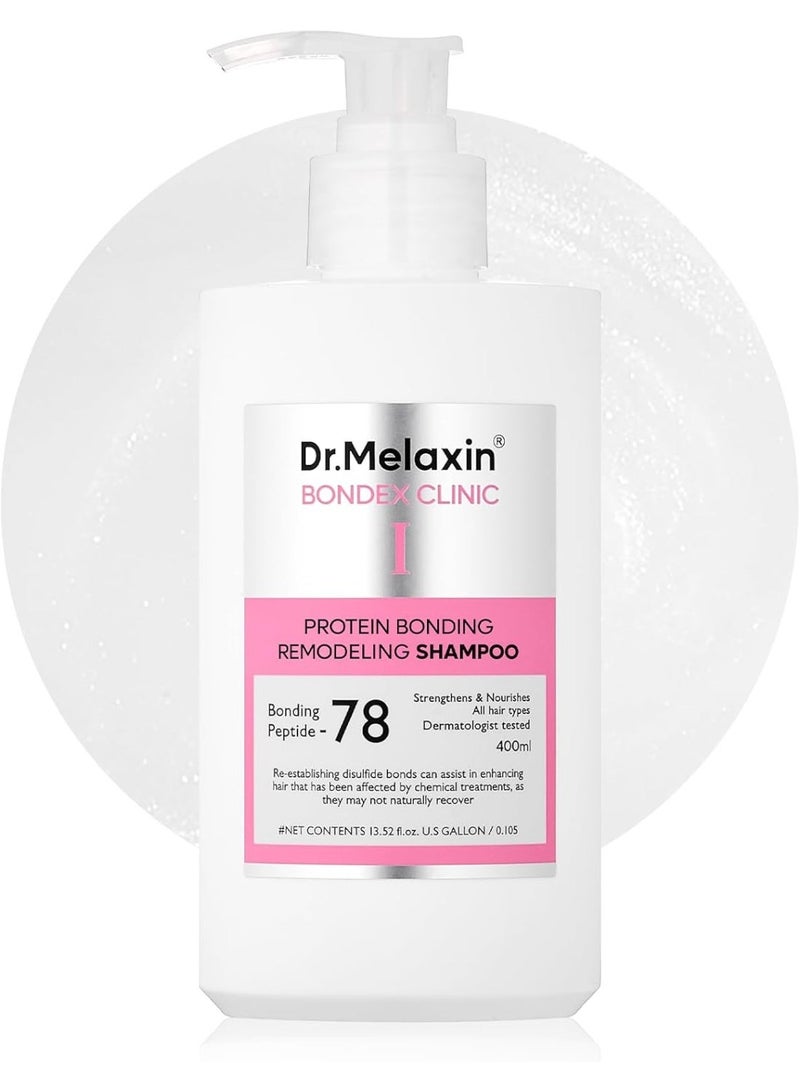 Dr. Melaxin Dr.Melaxin Bondex Protein Bonding Remodeling Shampoo with Argan Oil | Strengthening Keratin & Peptides Bonder | Repair Hair | 13.52 fl.oz. & Dr.Melaxin Bondex Remodeling Salon Bonding Treatment | Deep Repair for Bleached & Damaged Hair with Bonding Peptides + Argan Oil Bundle - Image 2