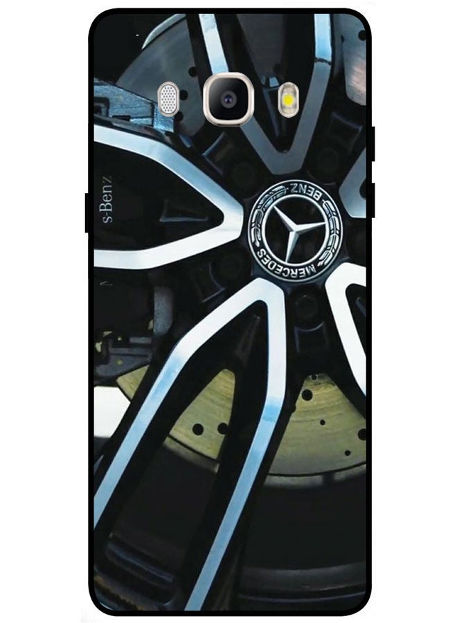 EYE CATCH Protective Case Cover For Samsung Galaxy J7 2016 Smart Series Printed Protective Case Cover for Samsung Galaxy J7 2016 Mercedes Wheel  - Image 1