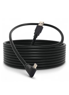 Generic Link Cable for Meta Quest Pro/Oculus Quest 2 Cable for PC Gaming and Charging, High Speed Data Transfer & Fast Charger Cord Angled Type C USB3.2 Gen1 to USB Type A Power Cable (3M Black)  - Image 1