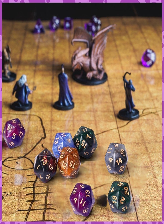 Seenelling 60 Pieces D20 Polyhedral Dice Set 20 Sided Game Dice Mixed Color Assortment D20 Set for RPG, Table Games(Retro Color) - Image 2