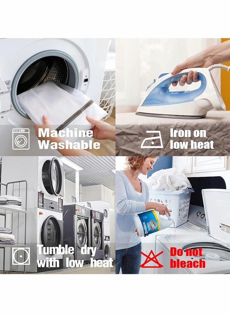 Waterproof Shower Curtain, Modern Minimalist Design, Anti-Mold Privacy Curtain with Inspirational Quotes, Includes 12 Plastic Hooks (65''W x 70''L, White) - Image 3