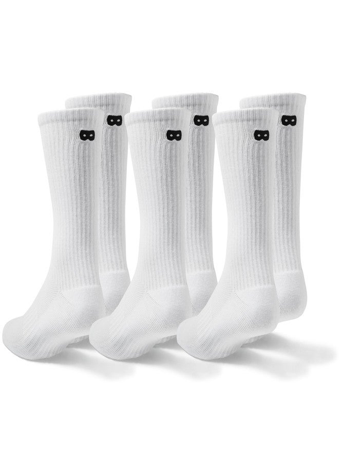 Pair of Thieves Men BOWO Cushion Crew | Socks for Men | 6 Pack | Breathable, Lightweight, Soft Cotton | Moisture Wicking for Workout, Running, Sports | Everyday Crew Socks - Image 1