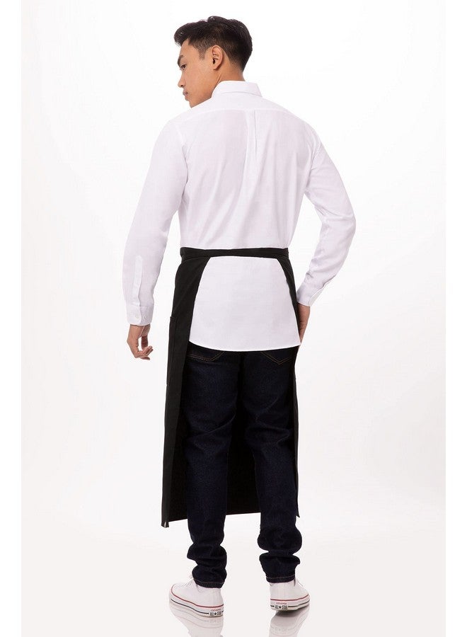 Chef Works Unisex Two Pocket Bistro Apron, Black, One Size - Image 2
