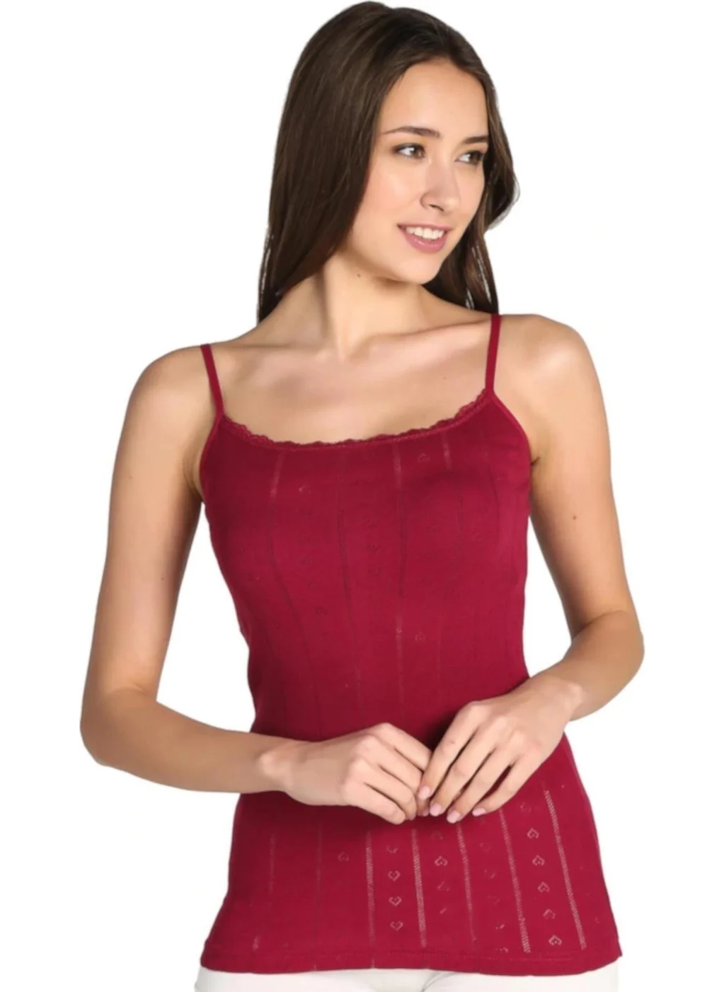 توتكو Women's Jacquard Rope Strap Undershirt 6 Pieces - 0200