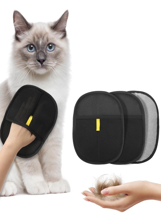 LEMULEGU Dogs and Cats Hair Removal Gloves Tools,Pet Hair Grooming Brush Reusable with Electrostatic Tech, for Carpet, Couch, Furniture 3PCs/Pack - Image 1